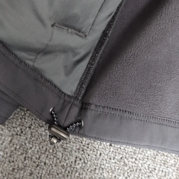 L.L. Bean Windproof Soft Shell Jacket Size Large In Alloy Gray Fleece Lined - Picture 9 of 13